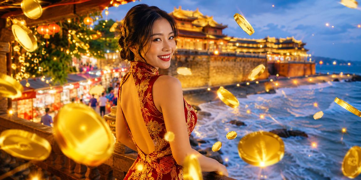 Cảnh chợ đêm sầm uất tại Huế tượng trưng cho các chương trình thưởng cao cấp tại xsmn5