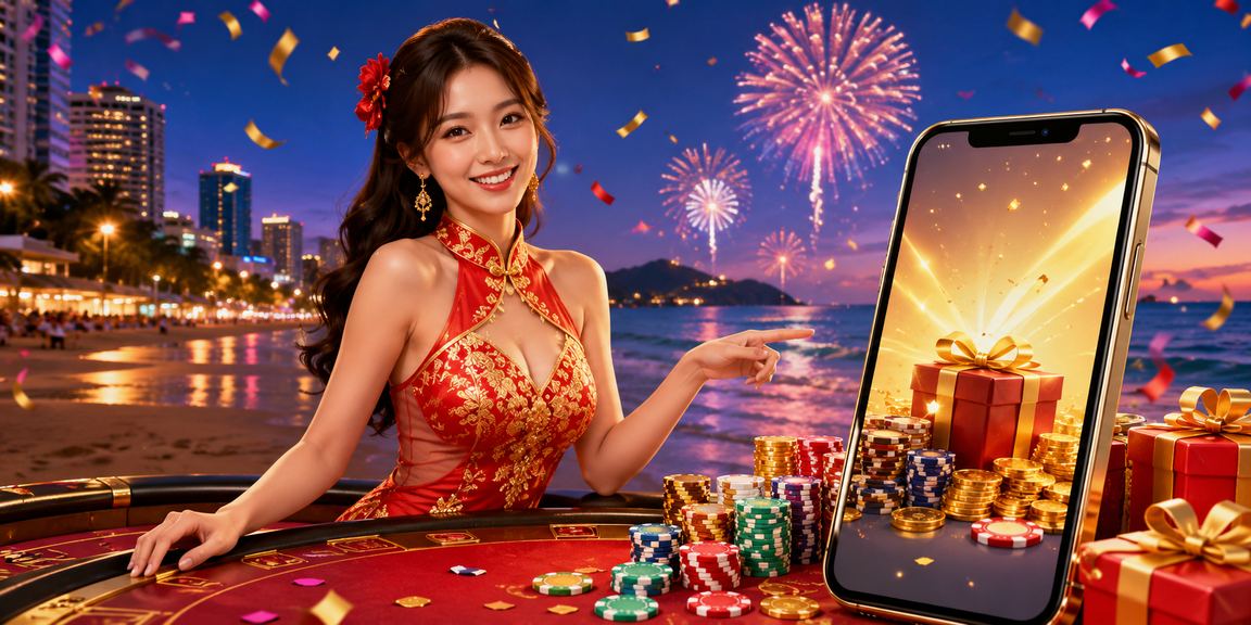 Cảnh biển Vũng Tàu mây trời xanh, tượng trưng cho ưu đãi tiền thưởng tại vùng biển này
